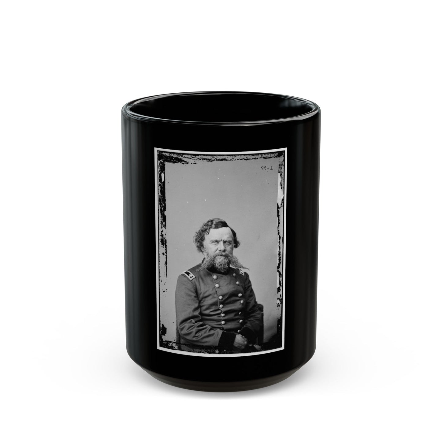 Portrait Of Maj. Gen. Adolphus S. Williams, Officer Of The Federal Army (U.S. Civil War) Black Coffee Mug-15oz-The Sticker Space