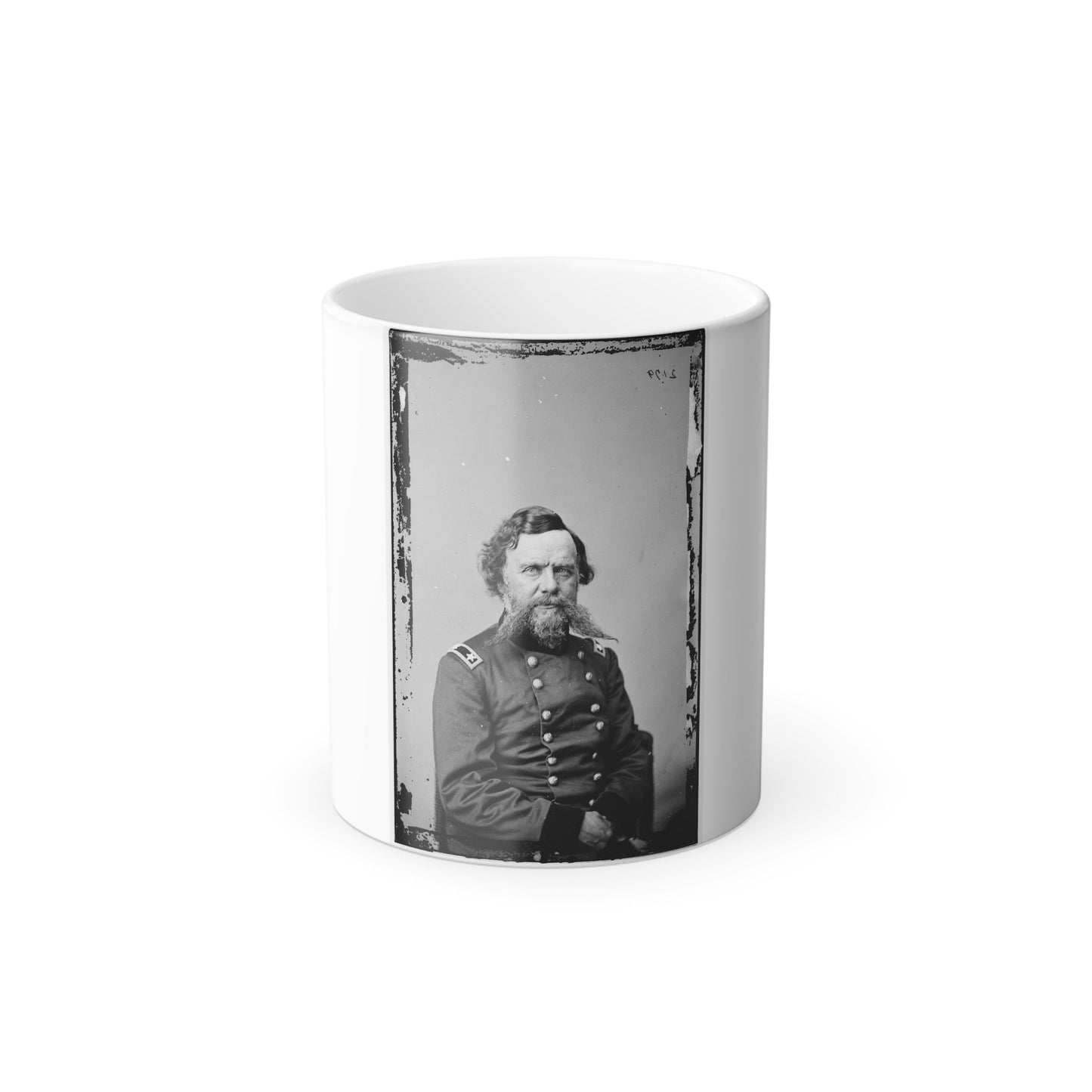 Portrait of Maj. Gen. Adolphus S. Williams, Officer of the Federal Army (U.S. Civil War) Color Morphing Mug 11oz-11oz-The Sticker Space