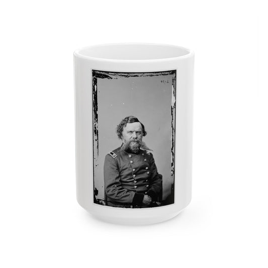 Portrait Of Maj. Gen. Adolphus S. Williams, Officer Of The Federal Army (U.S. Civil War) White Coffee Mug-15oz-The Sticker Space