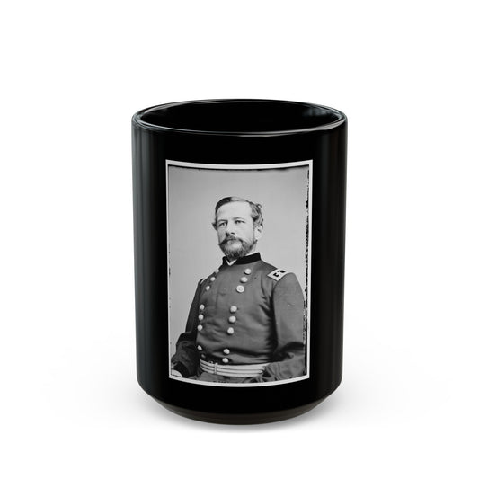 Portrait Of Maj. Gen. Alfred Pleasonton, Officer Of The Federal Army (U.S. Civil War) Black Coffee Mug-15oz-The Sticker Space