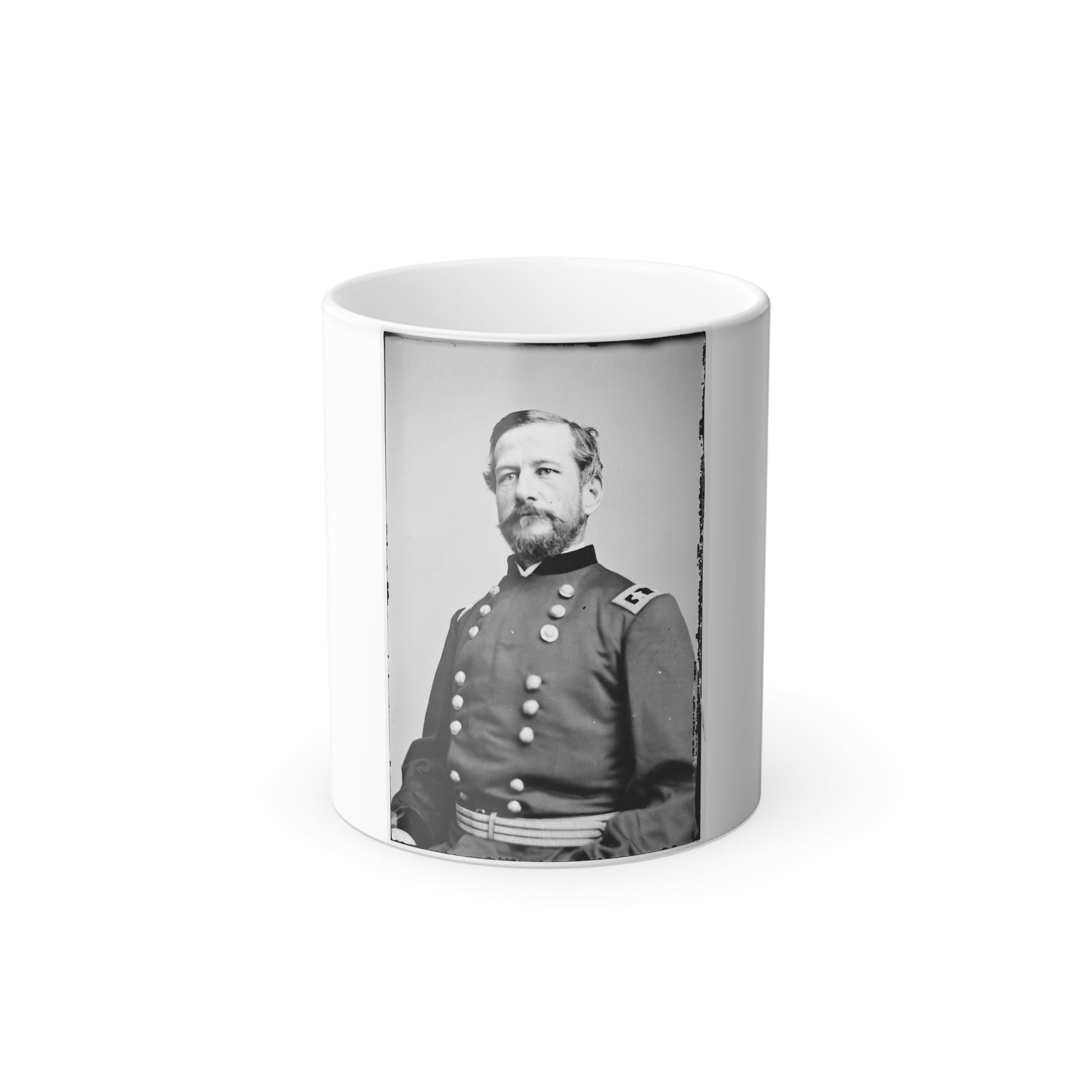 Portrait of Maj. Gen. Alfred Pleasonton, Officer of the Federal Army (U.S. Civil War) Color Morphing Mug 11oz-11oz-The Sticker Space