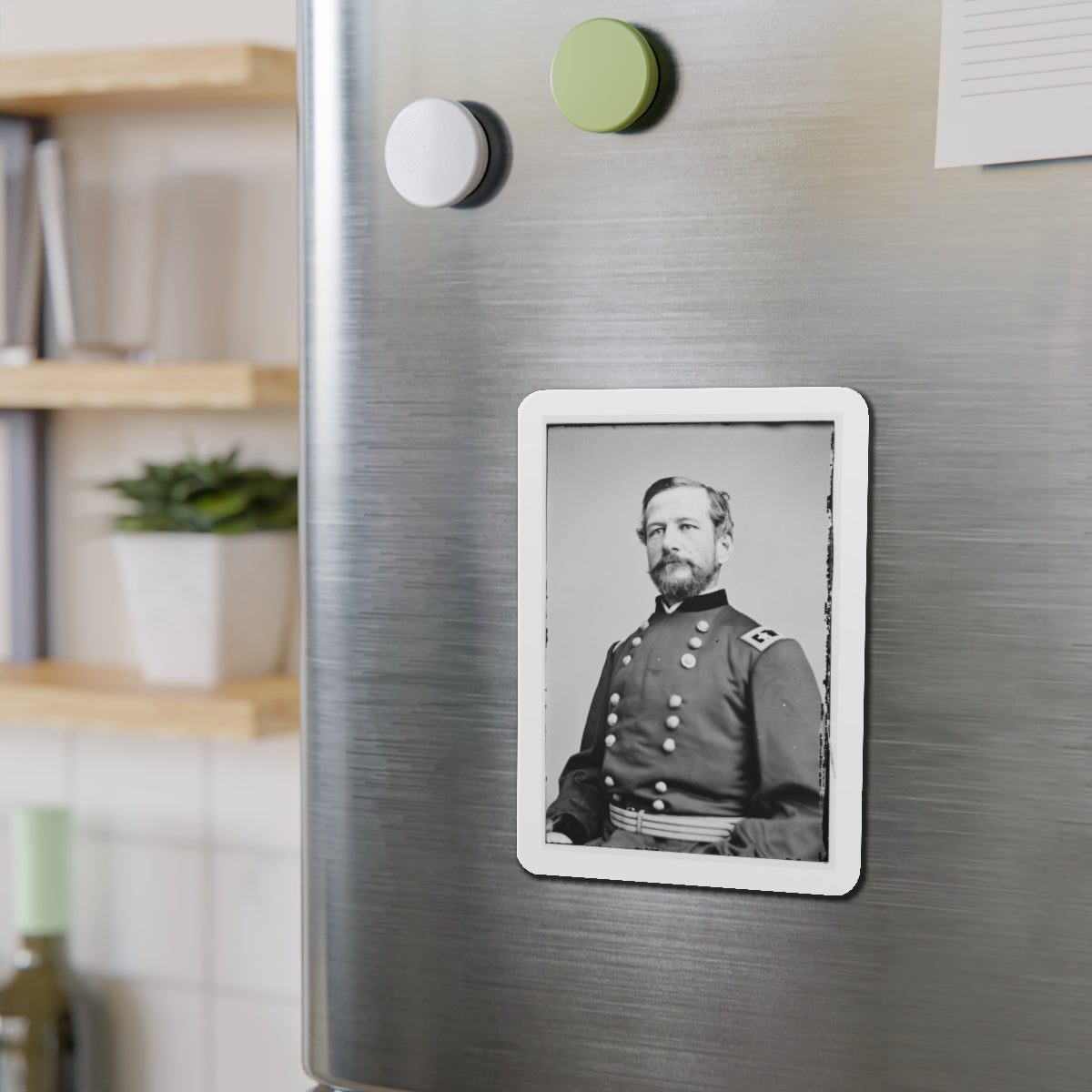 Portrait Of Maj. Gen. Alfred Pleasonton, Officer Of The Federal Army (U.S. Civil War) Refrigerator Magnet-The Sticker Space