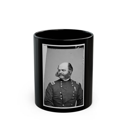 Portrait Of Maj. Gen. Ambrose E. Burnside, Officer Of The Federal Army (U.S. Civil War) Black Coffee Mug-11oz-The Sticker Space