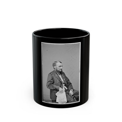 Portrait Of Maj. Gen. (As Of June 18, 1865) Judson Kilpatrick, Officer Of The Federal Army (U.S. Civil War) Black Coffee Mug-11oz-The Sticker Space