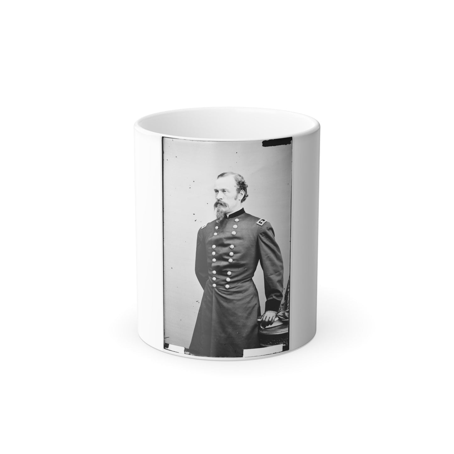 Portrait of Maj. Gen. (As of May 6, 1865) James H. Wilson, Officer of the Federal Army (U.S. Civil War) Color Morphing Mug 11oz-11oz-The Sticker Space