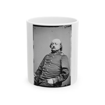 Portrait Of Maj. Gen. Benjamin F. Butler, Officer Of The Federal Army (U.S. Civil War) White Coffee Mug-11oz-The Sticker Space