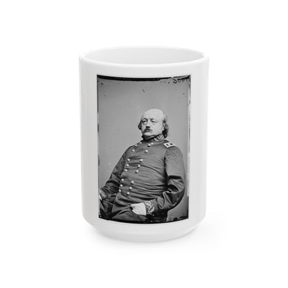 Portrait Of Maj. Gen. Benjamin F. Butler, Officer Of The Federal Army (U.S. Civil War) White Coffee Mug-15oz-The Sticker Space