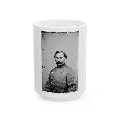 Portrait Of Maj. Gen. Cadmus M. Wilcox, Officer Of The Confederate Army (U.S. Civil War) White Coffee Mug-15oz-The Sticker Space