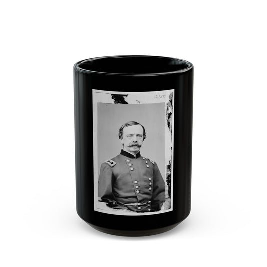 Portrait Of Maj. Gen. Daniel E. Sickles, Officer Of The Federal Army (U.S. Civil War) Black Coffee Mug-15oz-The Sticker Space