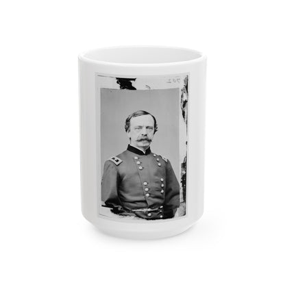 Portrait Of Maj. Gen. Daniel E. Sickles, Officer Of The Federal Army (U.S. Civil War) White Coffee Mug-15oz-The Sticker Space