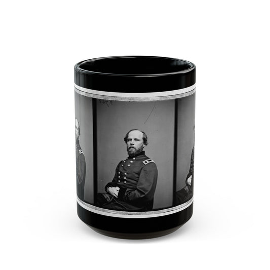 Portrait Of Maj. Gen. Darius Nash Couch, Officer Of The Federal Army (U.S. Civil War) Black Coffee Mug-15oz-The Sticker Space