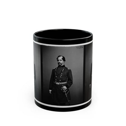 Portrait Of Maj. Gen. David Hunter, Officer Of The Federal Army (U.S. Civil War) Black Coffee Mug-11oz-The Sticker Space