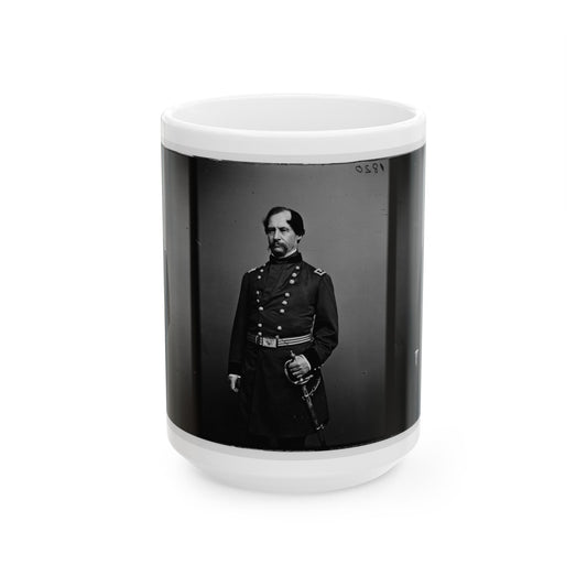 Portrait Of Maj. Gen. David Hunter, Officer Of The Federal Army (U.S. Civil War) White Coffee Mug-15oz-The Sticker Space