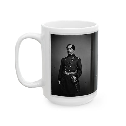 Portrait Of Maj. Gen. David Hunter, Officer Of The Federal Army (U.S. Civil War) White Coffee Mug-The Sticker Space