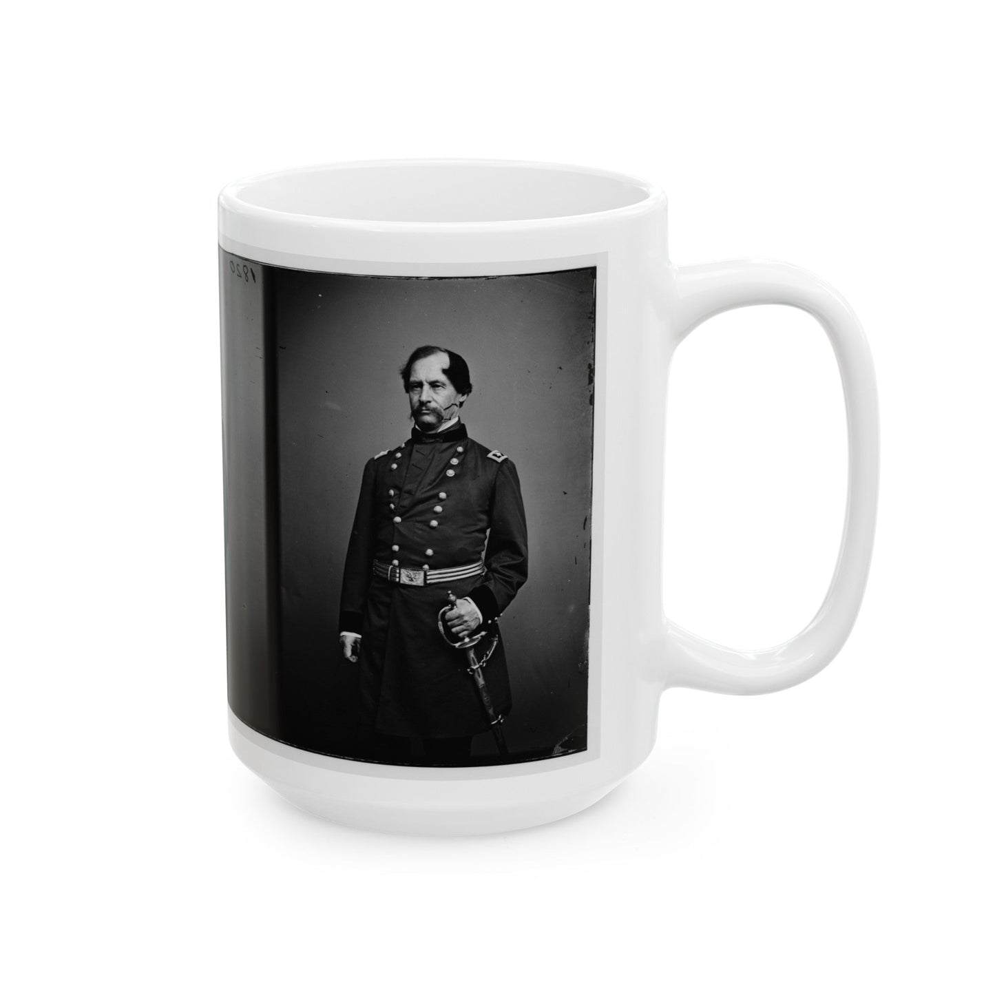 Portrait Of Maj. Gen. David Hunter, Officer Of The Federal Army (U.S. Civil War) White Coffee Mug-The Sticker Space