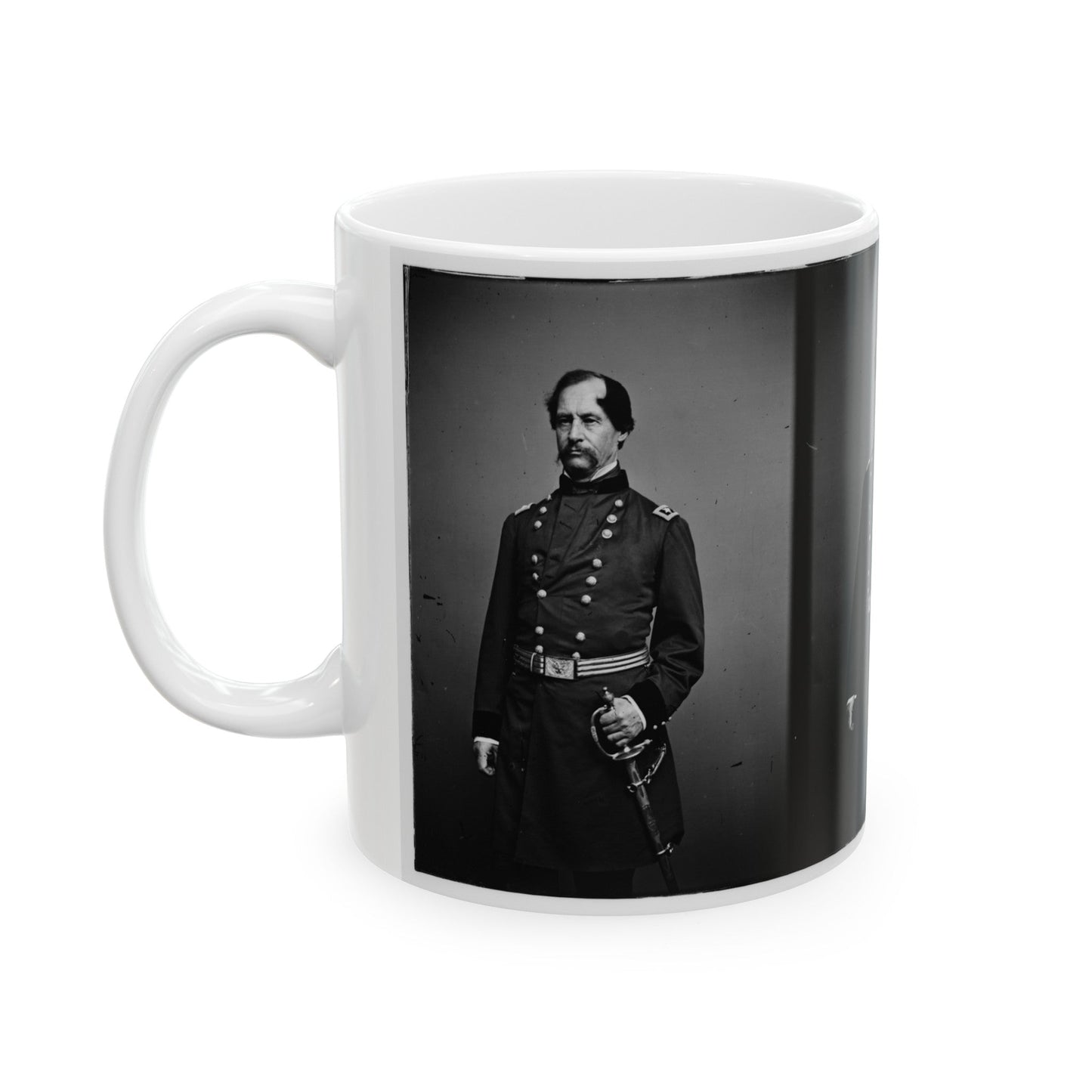 Portrait Of Maj. Gen. David Hunter, Officer Of The Federal Army (U.S. Civil War) White Coffee Mug-The Sticker Space