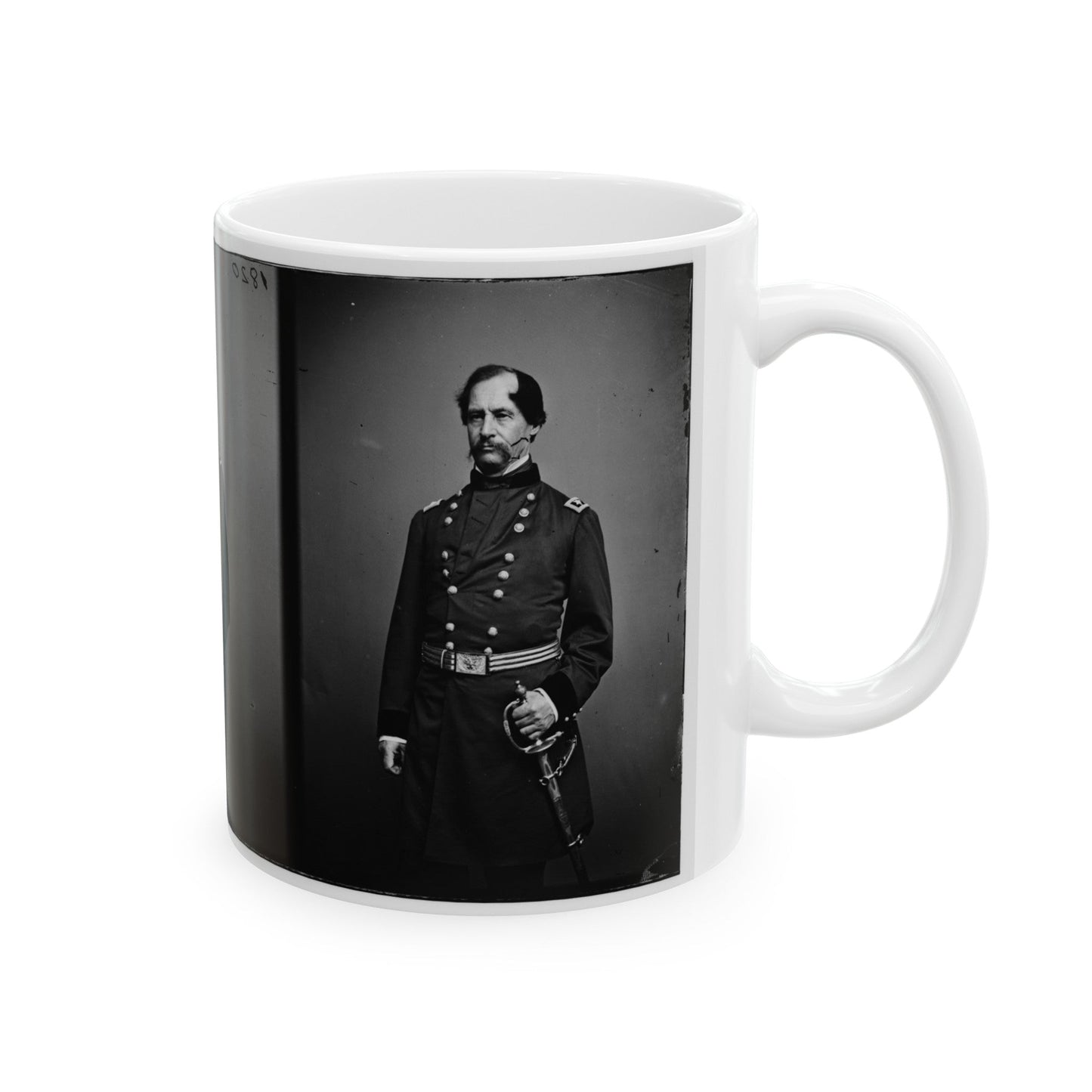 Portrait Of Maj. Gen. David Hunter, Officer Of The Federal Army (U.S. Civil War) White Coffee Mug-The Sticker Space