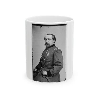 Portrait Of Maj. Gen. Edward Ferrero, Officer Of The Federal Army (U.S. Civil War) White Coffee Mug-11oz-The Sticker Space