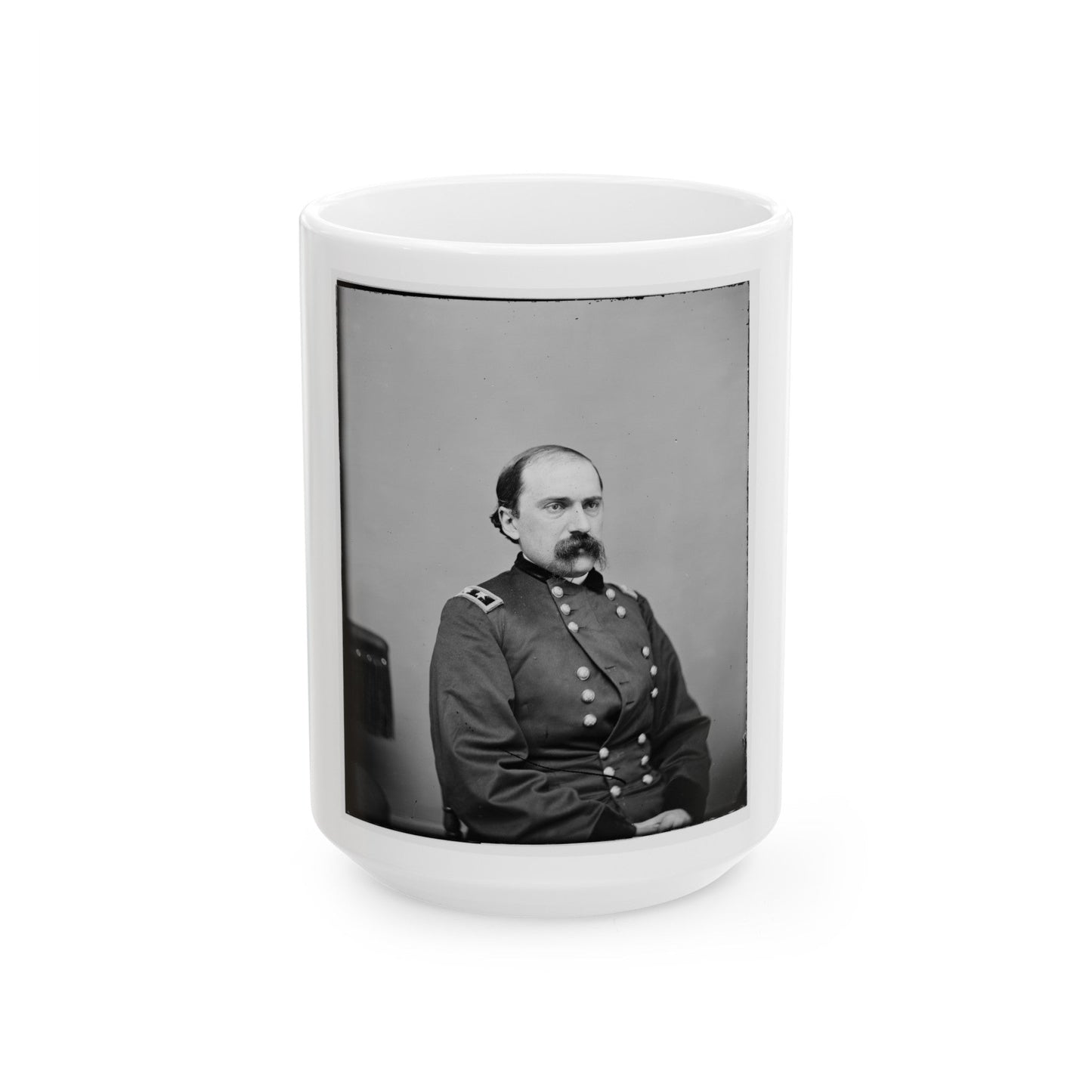 Portrait Of Maj. Gen. Edward M. Mccook, Officer Of The Federal Army (U.S. Civil War) White Coffee Mug-15oz-The Sticker Space