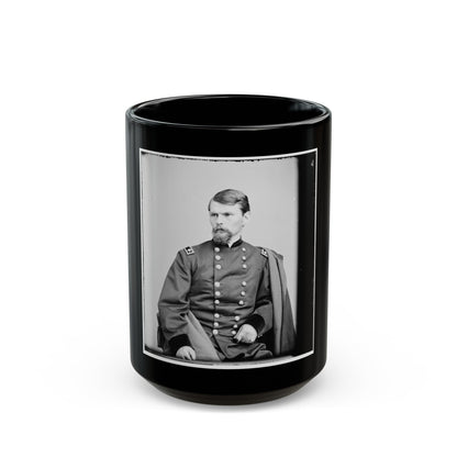 Portrait Of Maj. Gen. Emory Upton, Officer Of The Federal Army (U.S. Civil War) Black Coffee Mug-15oz-The Sticker Space