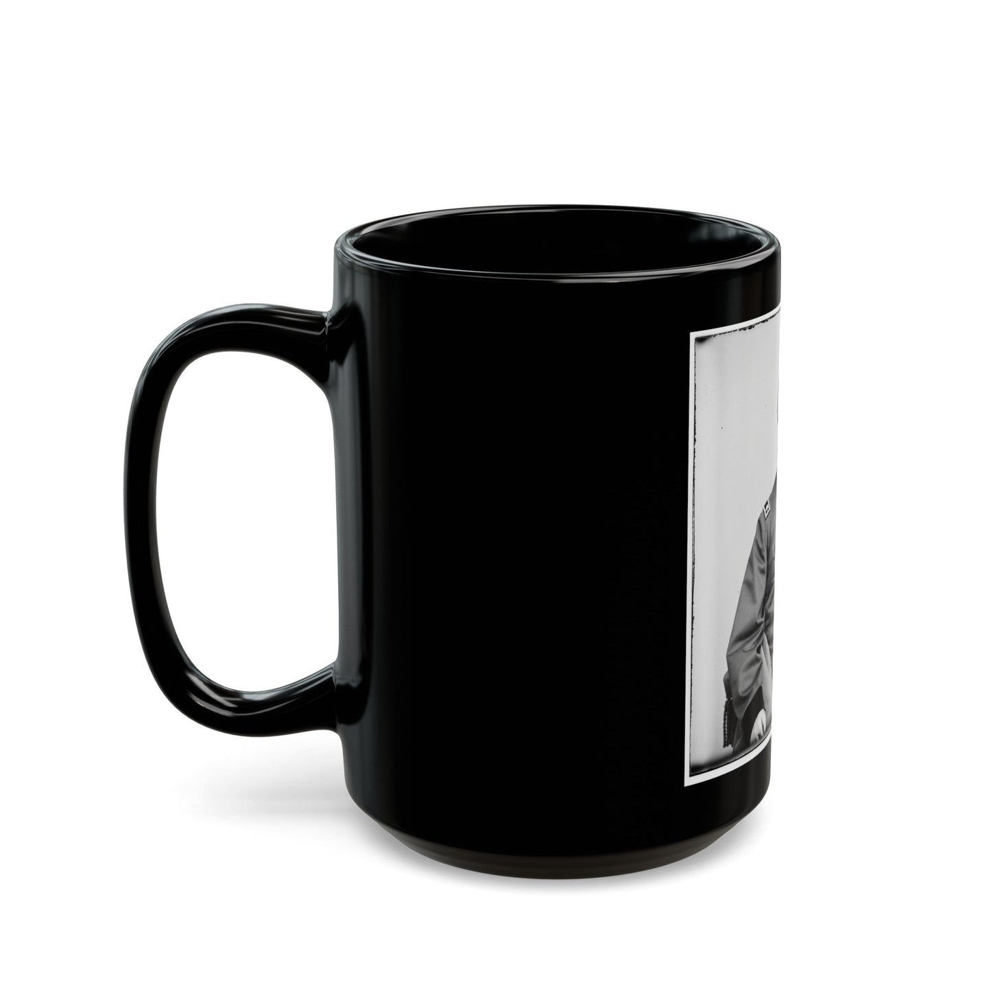 Portrait Of Maj. Gen. Emory Upton, Officer Of The Federal Army (U.S. Civil War) Black Coffee Mug-The Sticker Space