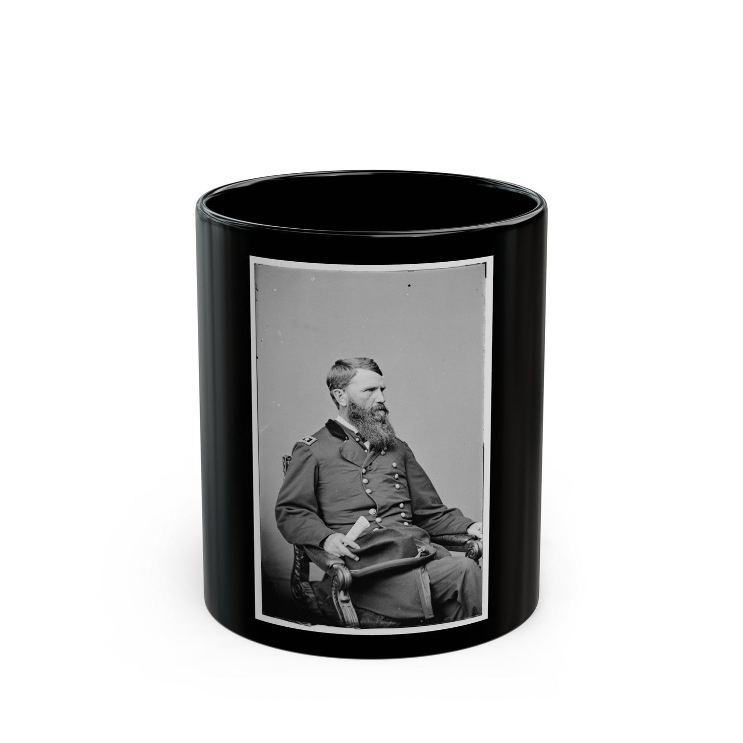 Portrait Of Maj. Gen. Frank P. Blair, Officer Of The Federal Army (U.S. Civil War) Black Coffee Mug-11oz-The Sticker Space