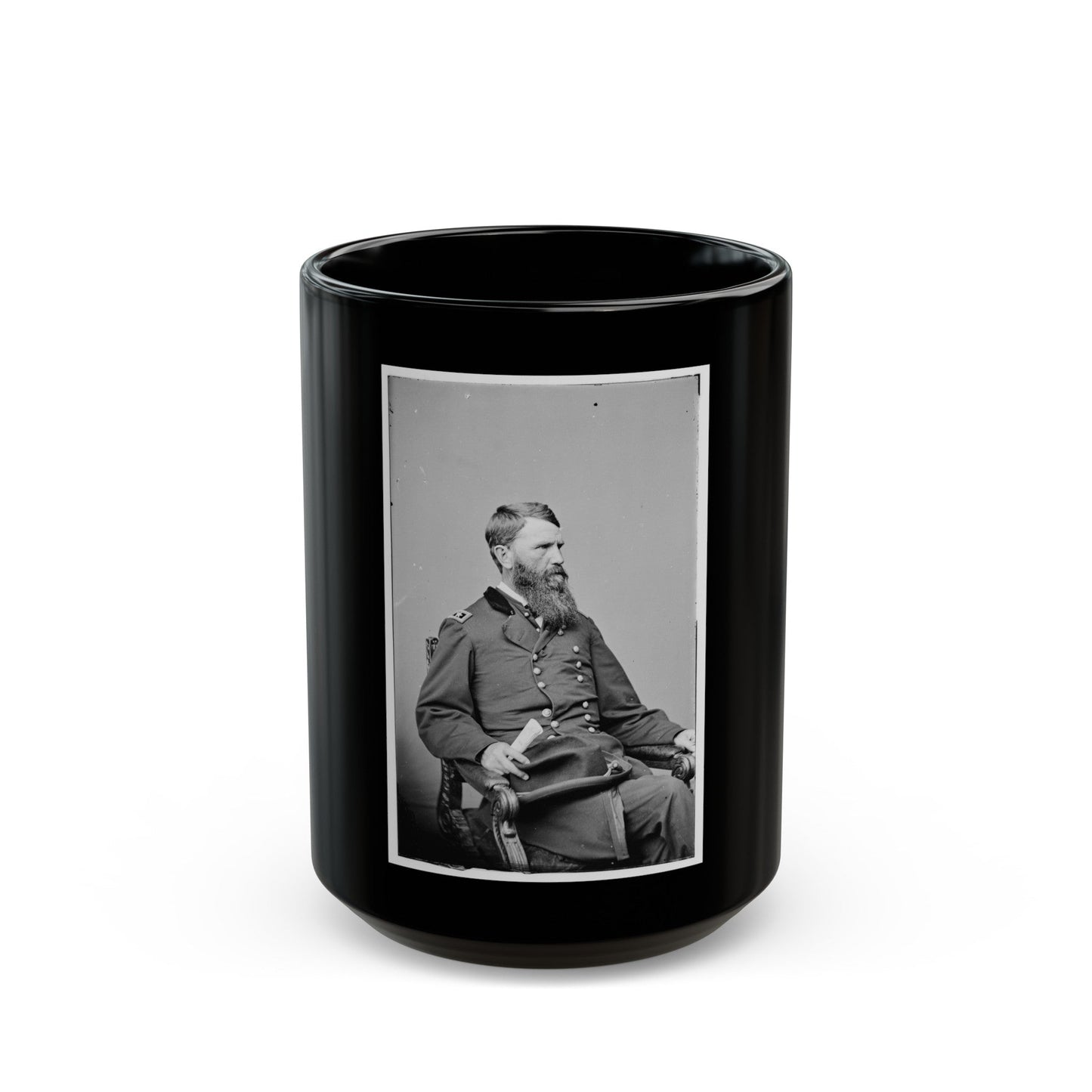 Portrait Of Maj. Gen. Frank P. Blair, Officer Of The Federal Army (U.S. Civil War) Black Coffee Mug-15oz-The Sticker Space