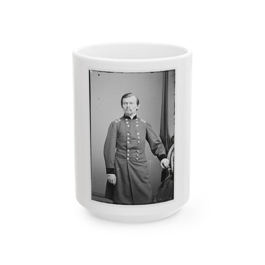 Portrait Of Maj. Gen. Franz Sigel, Officer Of The Federal Army (U.S. Civil War) White Coffee Mug-15oz-The Sticker Space