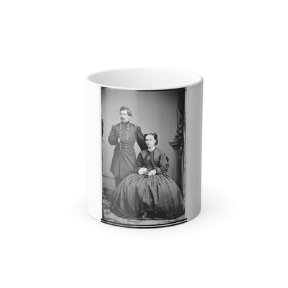 Portrait of Maj. Gen. George B. Mcclellan, Officer of the Federal Army, and His Wife, Ellen Mary Marcy (U.S. Civil War) Color Morphing Mug 11oz-11oz-The Sticker Space