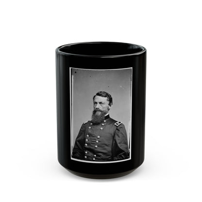 Portrait Of Maj. Gen. George Stoneman, Officer Of The Federal Army (U.S. Civil War) Black Coffee Mug-15oz-The Sticker Space