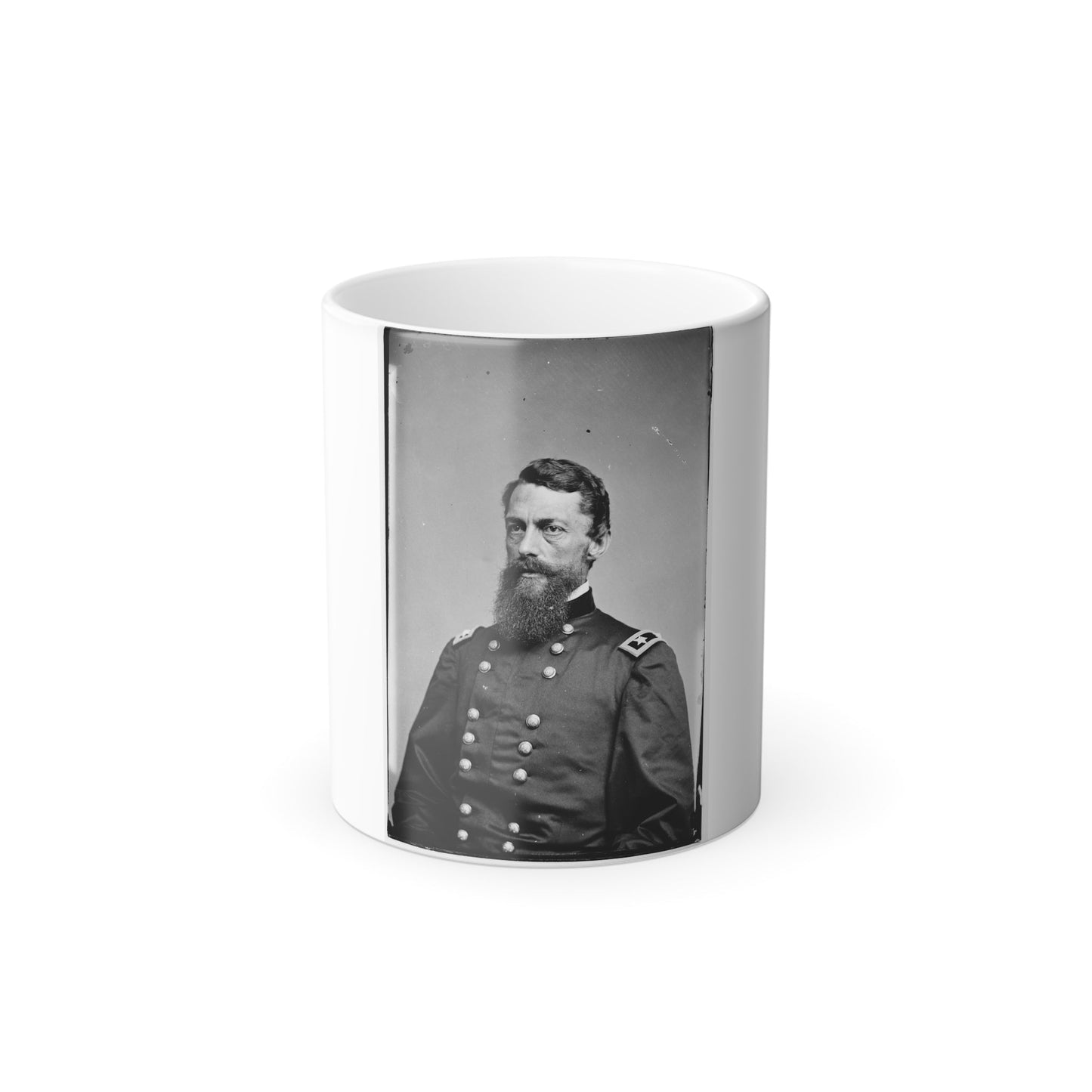 Portrait of Maj. Gen. George Stoneman, Officer of the Federal Army (U.S. Civil War) Color Morphing Mug 11oz-11oz-The Sticker Space