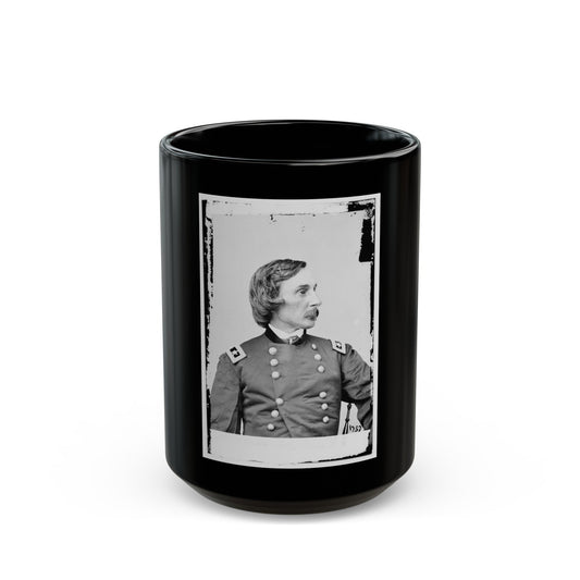 Portrait Of Maj. Gen. Gouverneur K. Warren, Officer Of The Federal Army (U.S. Civil War) Black Coffee Mug-15oz-The Sticker Space