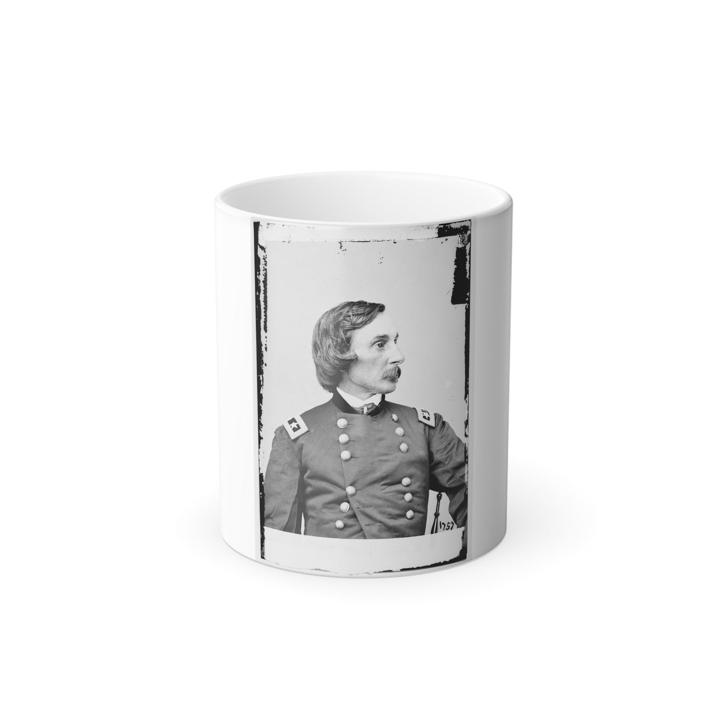 Portrait of Maj. Gen. Gouverneur K. Warren, Officer of the Federal Army (U.S. Civil War) Color Morphing Mug 11oz-11oz-The Sticker Space
