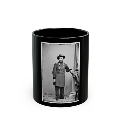 Portrait Of Maj. Gen. Grenville M. Dodge, Officer Of The Federal Army (U.S. Civil War) Black Coffee Mug-11oz-The Sticker Space