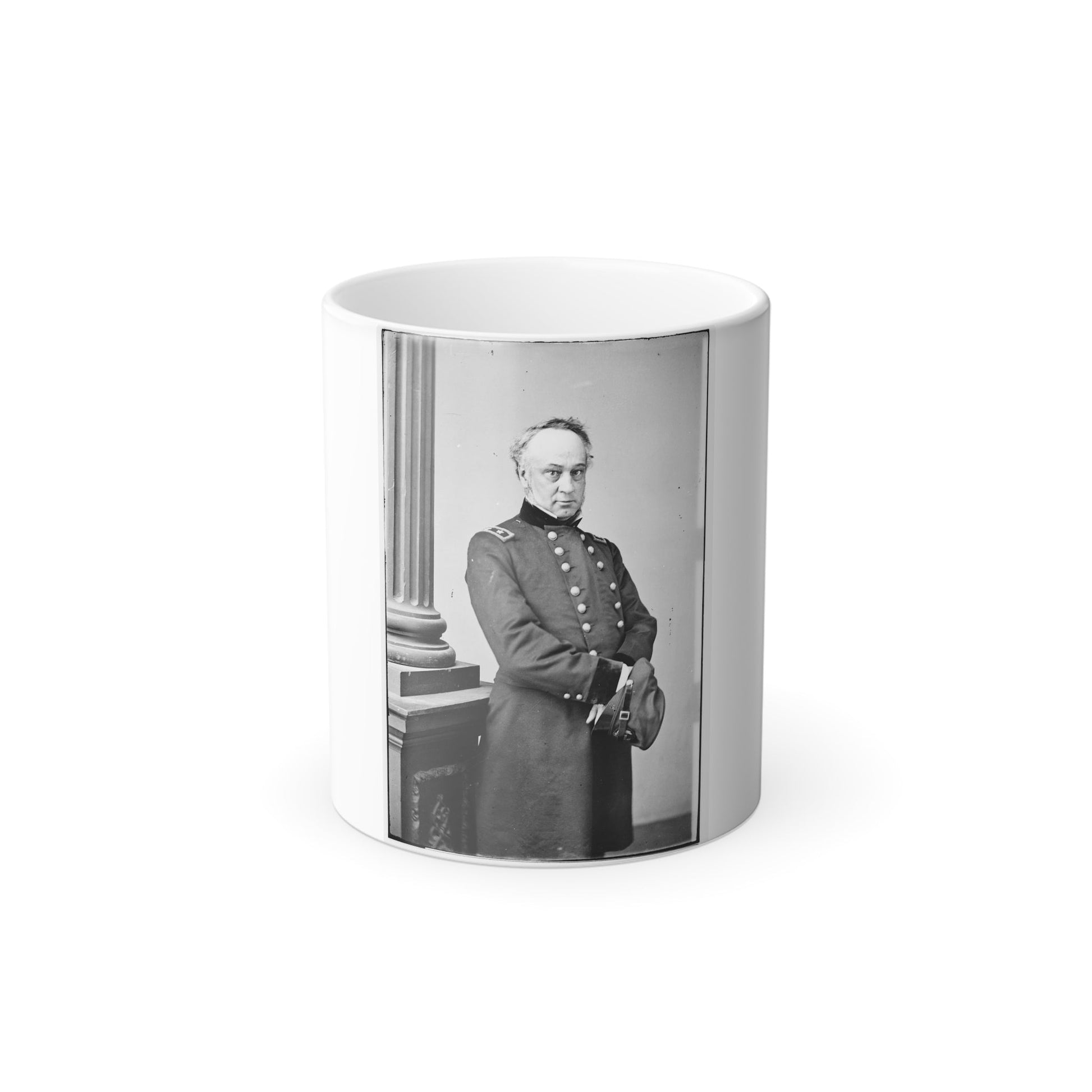 Portrait of Maj. Gen. Henry W. Halleck, Officer of the Federal Army (U.S. Civil War) Color Morphing Mug 11oz-11oz-The Sticker Space