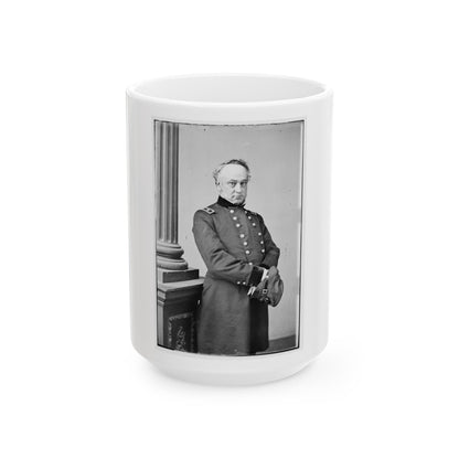 Portrait Of Maj. Gen. Henry W. Halleck, Officer Of The Federal Army (U.S. Civil War) White Coffee Mug-15oz-The Sticker Space