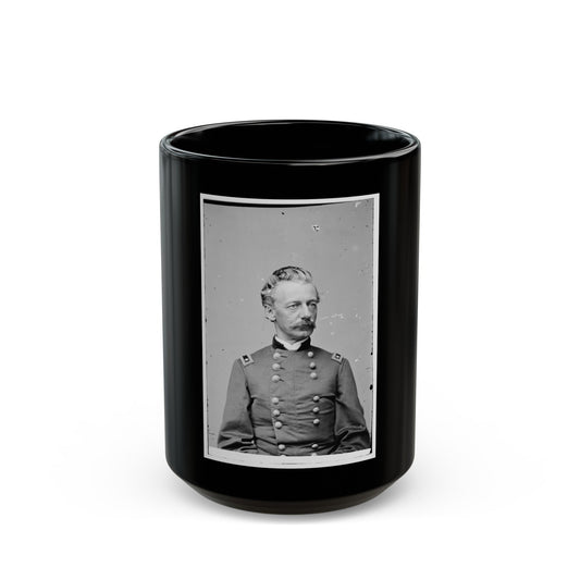 Portrait Of Maj. Gen. Henry W. Slocum, Officer Of The Federal Army (U.S. Civil War) Black Coffee Mug-15oz-The Sticker Space