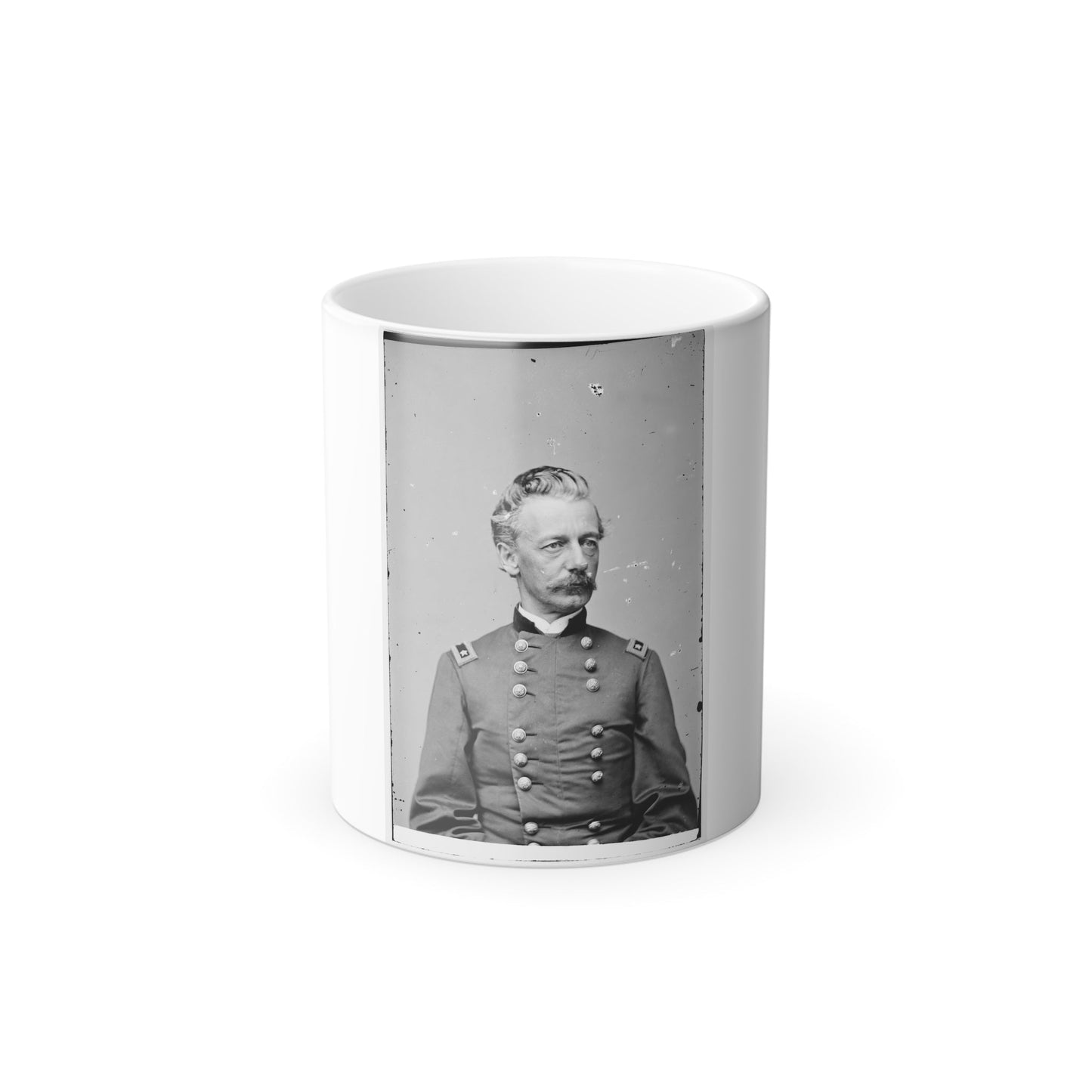 Portrait of Maj. Gen. Henry W. Slocum, Officer of the Federal Army (U.S. Civil War) Color Morphing Mug 11oz-11oz-The Sticker Space