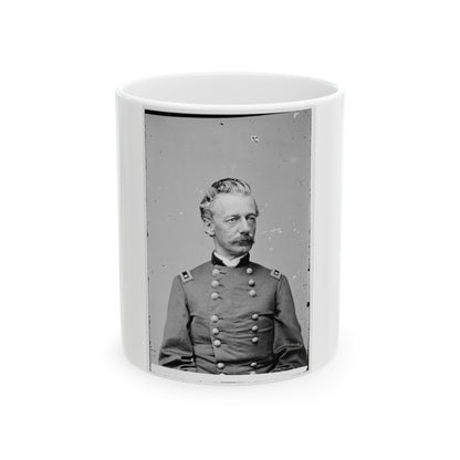 Portrait Of Maj. Gen. Henry W. Slocum, Officer Of The Federal Army (U.S. Civil War) White Coffee Mug-11oz-The Sticker Space