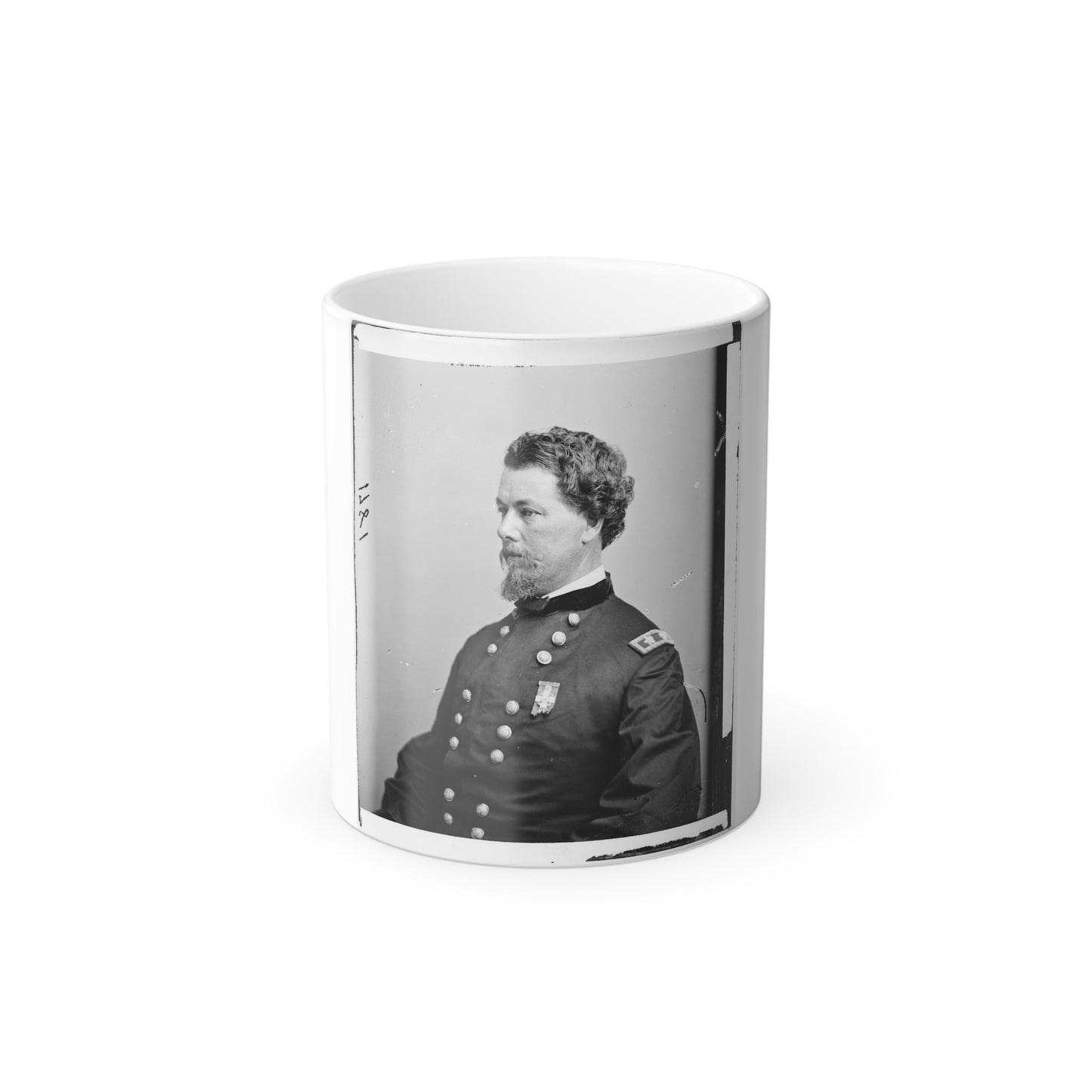 Portrait of Maj. Gen. Horatio G. Wright, Officer of the Federal Army (U.S. Civil War) Color Morphing Mug 11oz-11oz-The Sticker Space