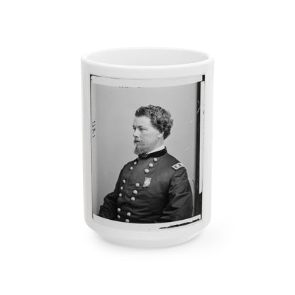 Portrait Of Maj. Gen. Horatio G. Wright, Officer Of The Federal Army (U.S. Civil War) White Coffee Mug-15oz-The Sticker Space