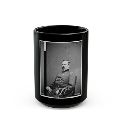 Portrait Of Maj. Gen. Irvin Mcdowell, Officer Of The Federal Army (U.S. Civil War) Black Coffee Mug-15oz-The Sticker Space