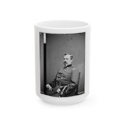 Portrait Of Maj. Gen. Irvin Mcdowell, Officer Of The Federal Army (U.S. Civil War) White Coffee Mug-15oz-The Sticker Space