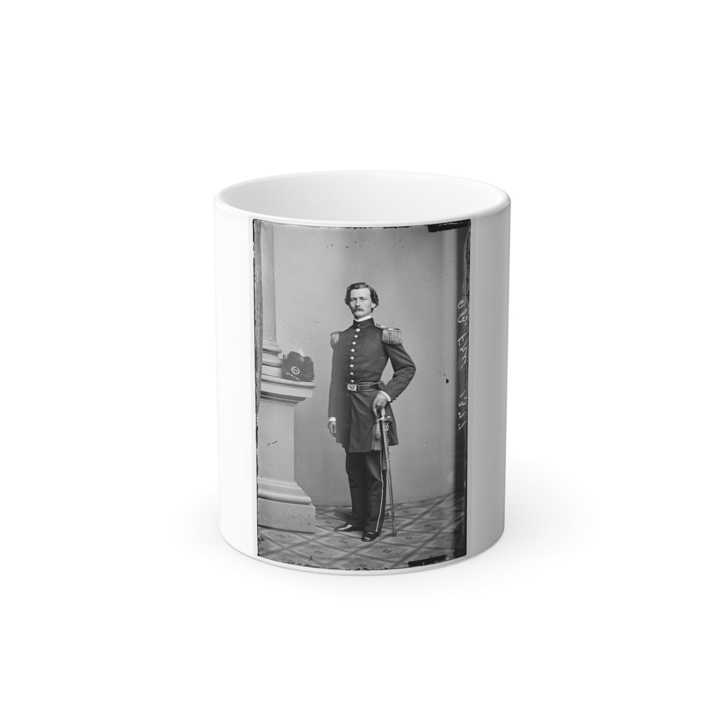 Portrait of Maj. Gen. James B. Fry, Officer of the Federal Army (Brig. Gen. From April 21, 1864) (U.S. Civil War) Color Morphing Mug 11oz-11oz-The Sticker Space