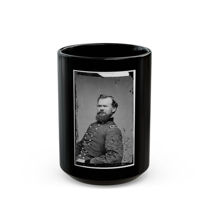 Portrait Of Maj. Gen. James B. Mcpherson, Officer Of The Federal Army (U.S. Civil War) Black Coffee Mug-15oz-The Sticker Space