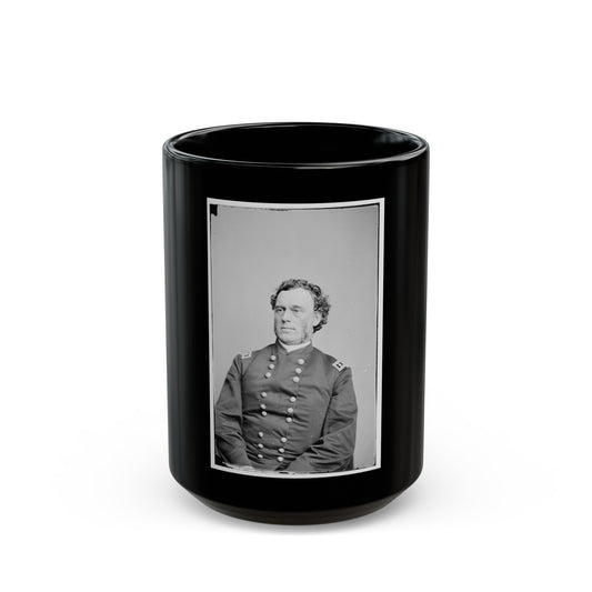 Portrait Of Maj. Gen. James B. Steedman, Officer Of The Federal Army (U.S. Civil War) Black Coffee Mug-15oz-The Sticker Space