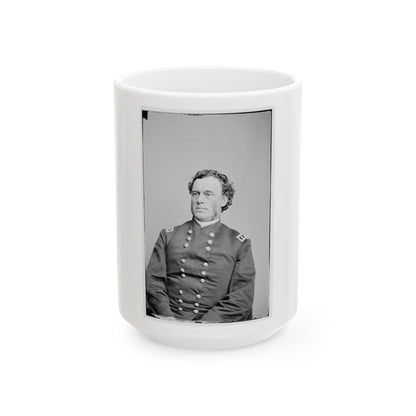 Portrait Of Maj. Gen. James B. Steedman, Officer Of The Federal Army (U.S. Civil War) White Coffee Mug-15oz-The Sticker Space