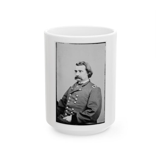 Portrait Of Maj. Gen. John A. Logan, Officer Of The Federal Army (U.S. Civil War) White Coffee Mug-15oz-The Sticker Space