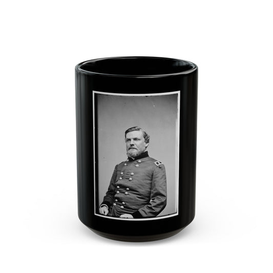 Portrait Of Maj. Gen. John Newton, Officer Of The Federal Army (U.S. Civil War) Black Coffee Mug-15oz-The Sticker Space