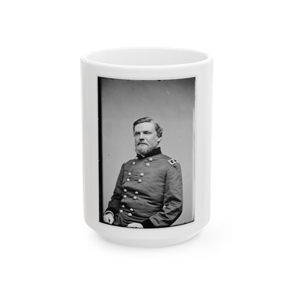 Portrait Of Maj. Gen. John Newton, Officer Of The Federal Army (U.S. Civil War) White Coffee Mug-15oz-The Sticker Space